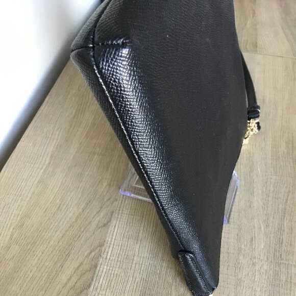 Coach Kitt Messenger Crossbody Bag Black Crossgrain Leather w/Zip Closure NWOT - Picture 9 of 12